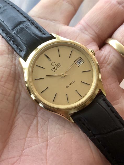 horloge omega de ville 133 tijd instellen|1979 omega de ville quartz reset.